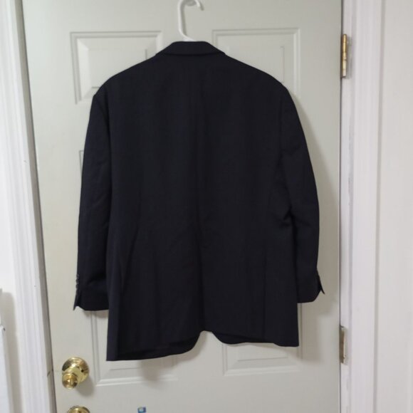 Pronto Uomo Platinum 100% Wool Black Business Blazer Jacket Sport Coat Men's 42 - Picture 4 of 12